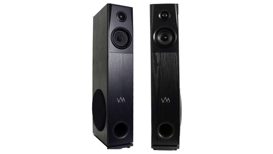 VM Audio Floorstanding Home Bluetooth Tower Speakers, Black (Pair