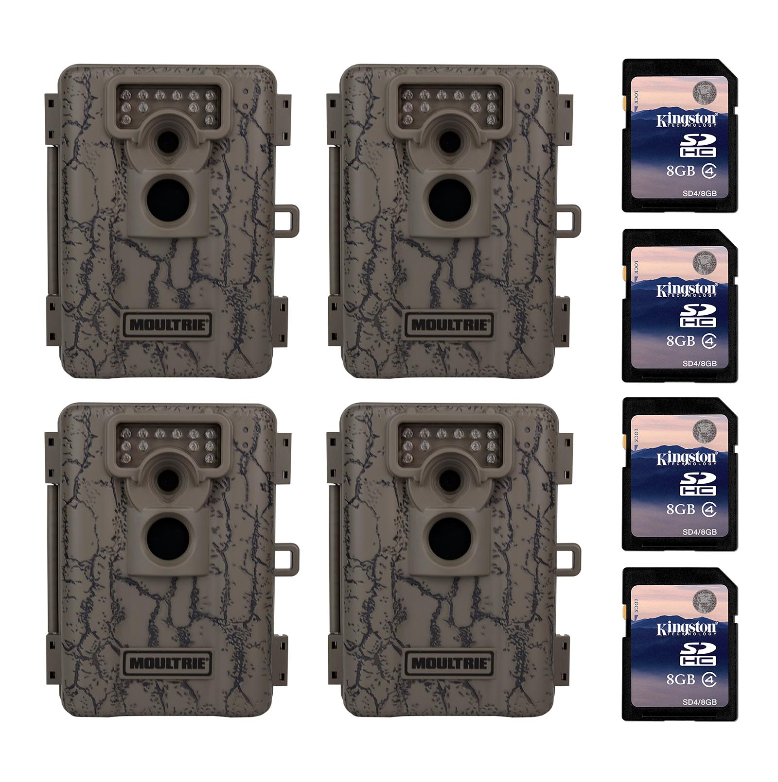 Moultrie A5 5 MP Trail Game Camera, 4Pack (Certified Refurbished) w
