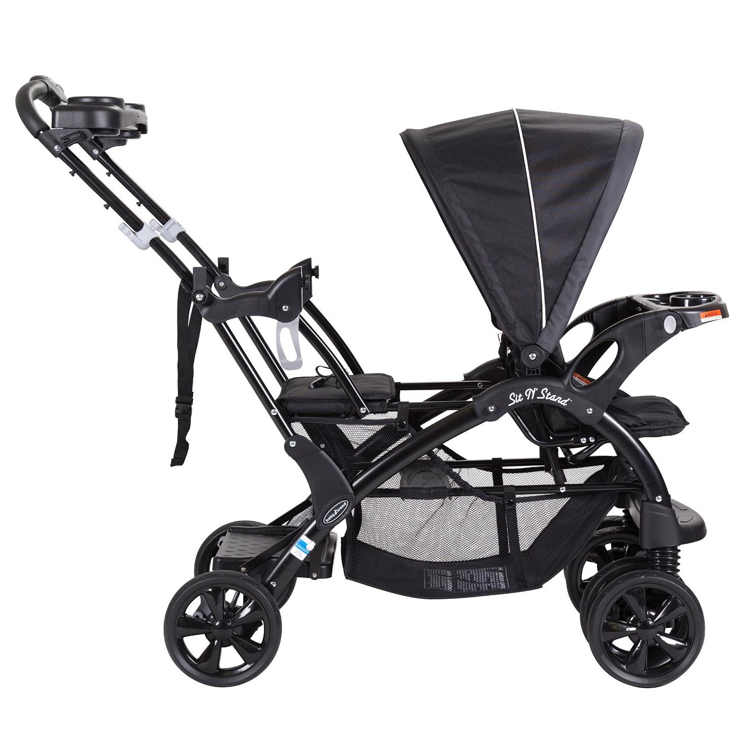Baby Trend Double Sit N' Stand Toddler and Baby Stroller, Onyx