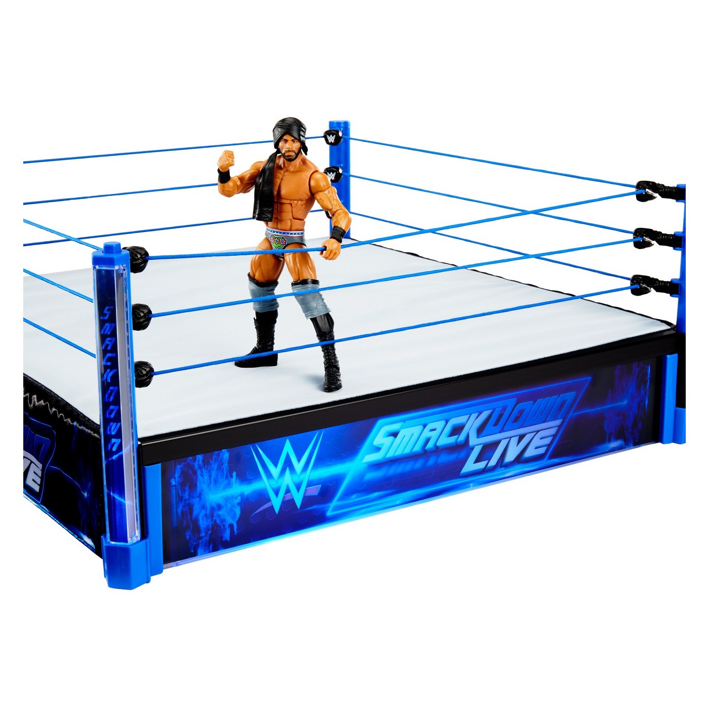 Mattel WWE Smackdown Live Main Event Wrestling Ring with Jinder Mahal