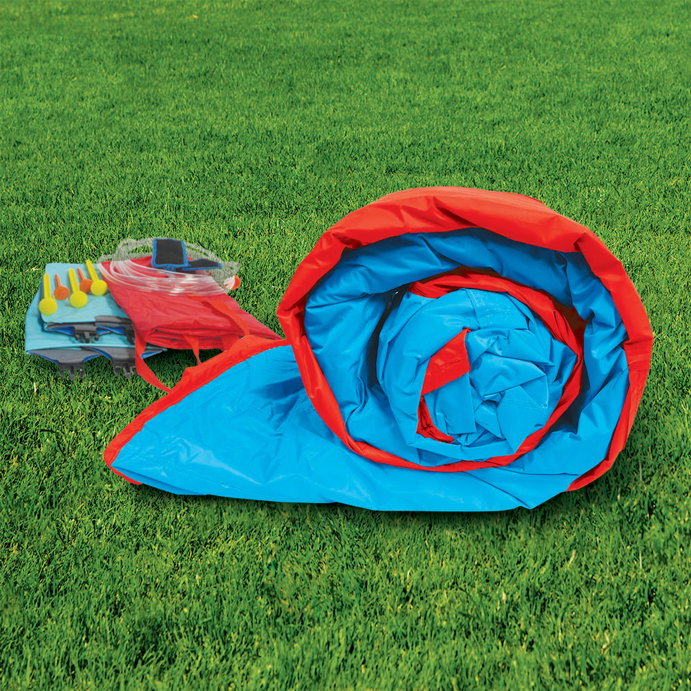 banzai hydro blast inflatable water park with slides & water cannons stores