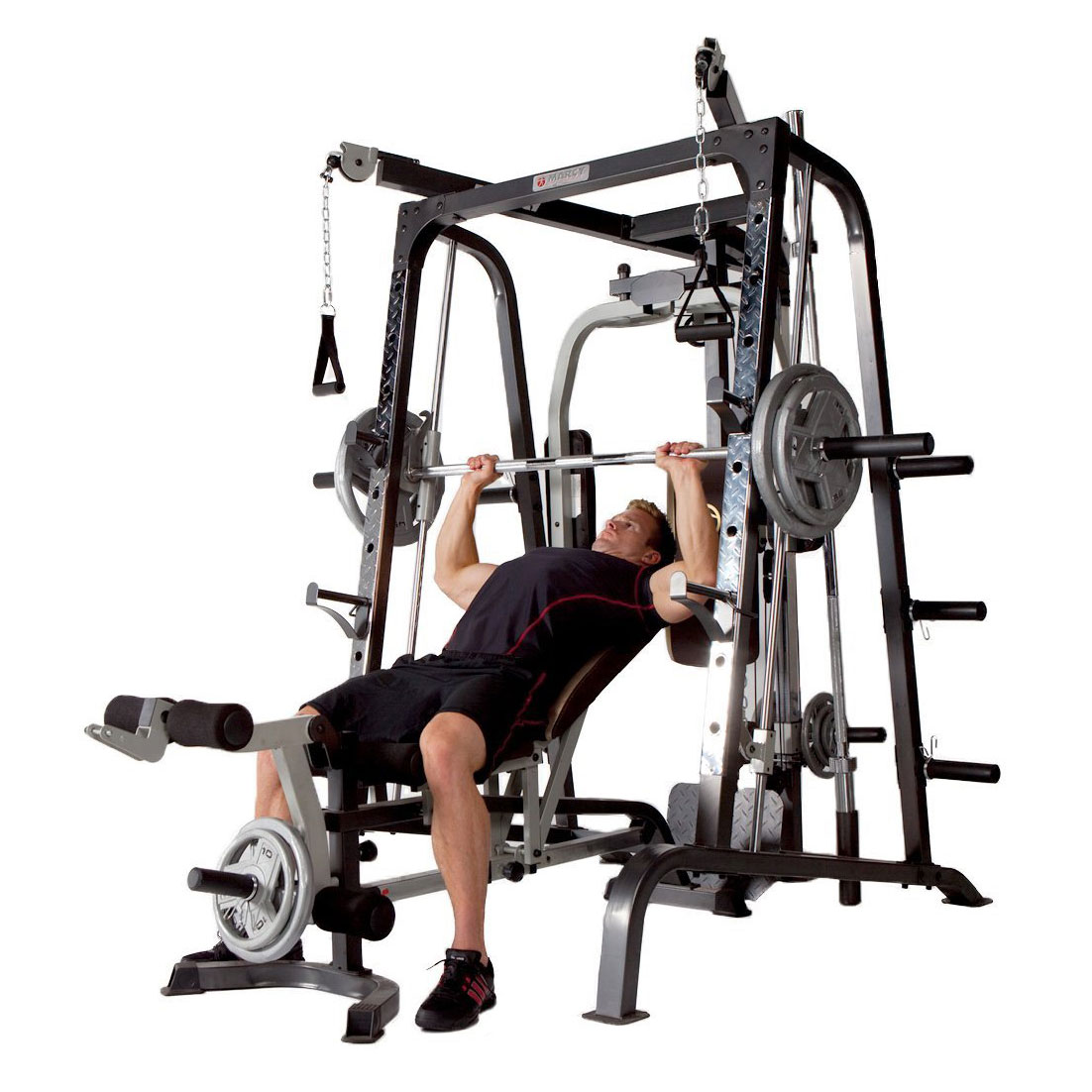 Marcy Deluxe Diamond Elite Smith Cage Home Workout Machine ...