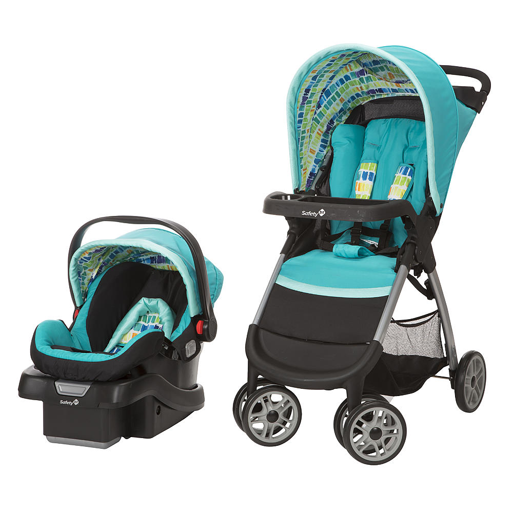 Safety 1st Amble Quad Stroller and Infant Car Seat Travel System, Rainbow Ice eBay