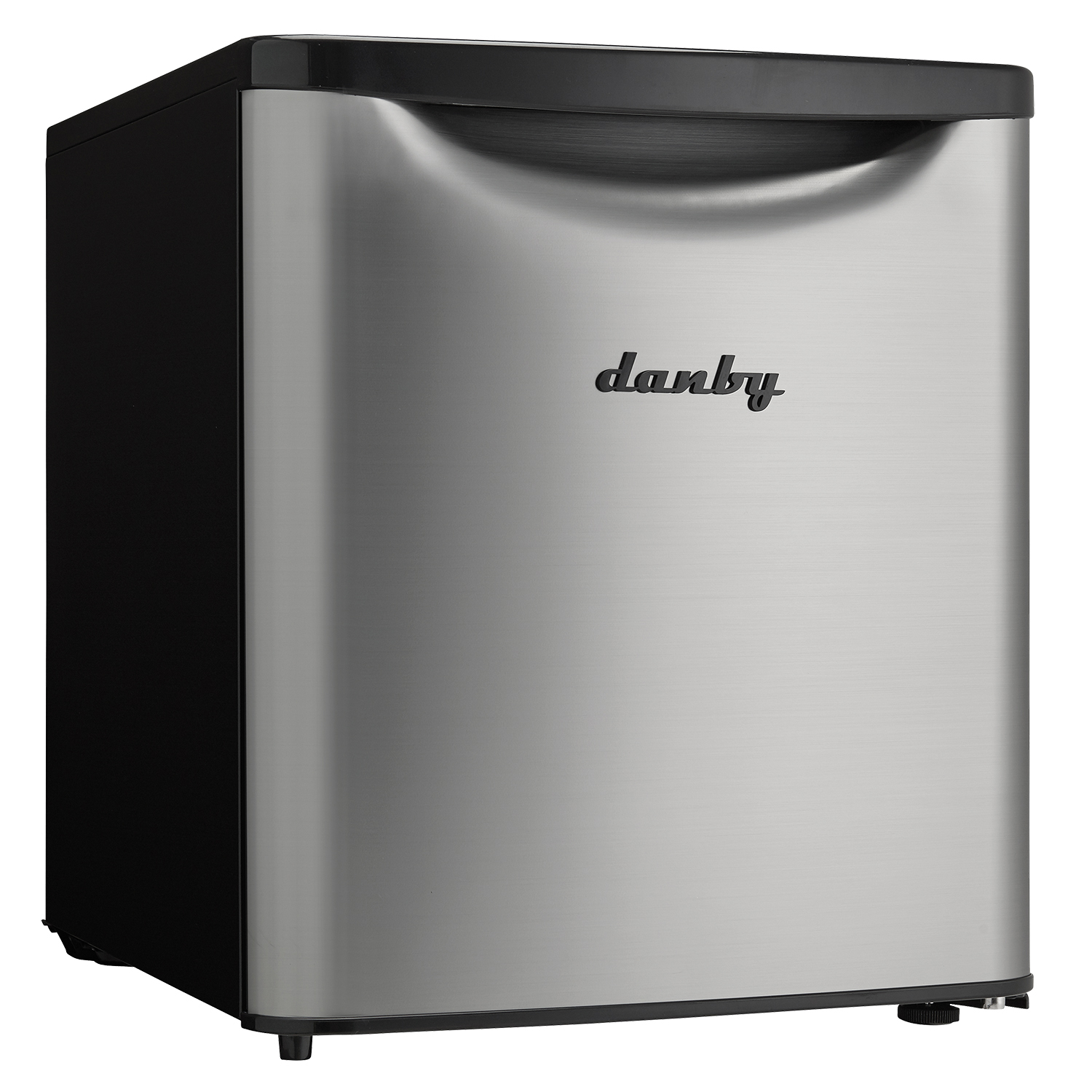 Danby Designer 1.7 Cubic Foot Steel Home Fridge Compact Refrigerator