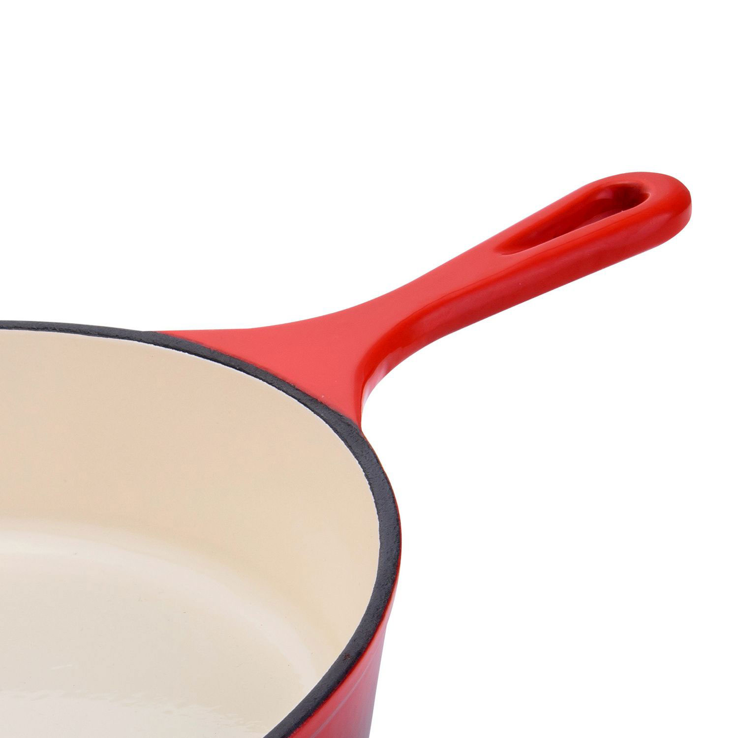 Hamilton Beach 12" Enameled Coated Solid Cast Iron Frying Pan Skillet