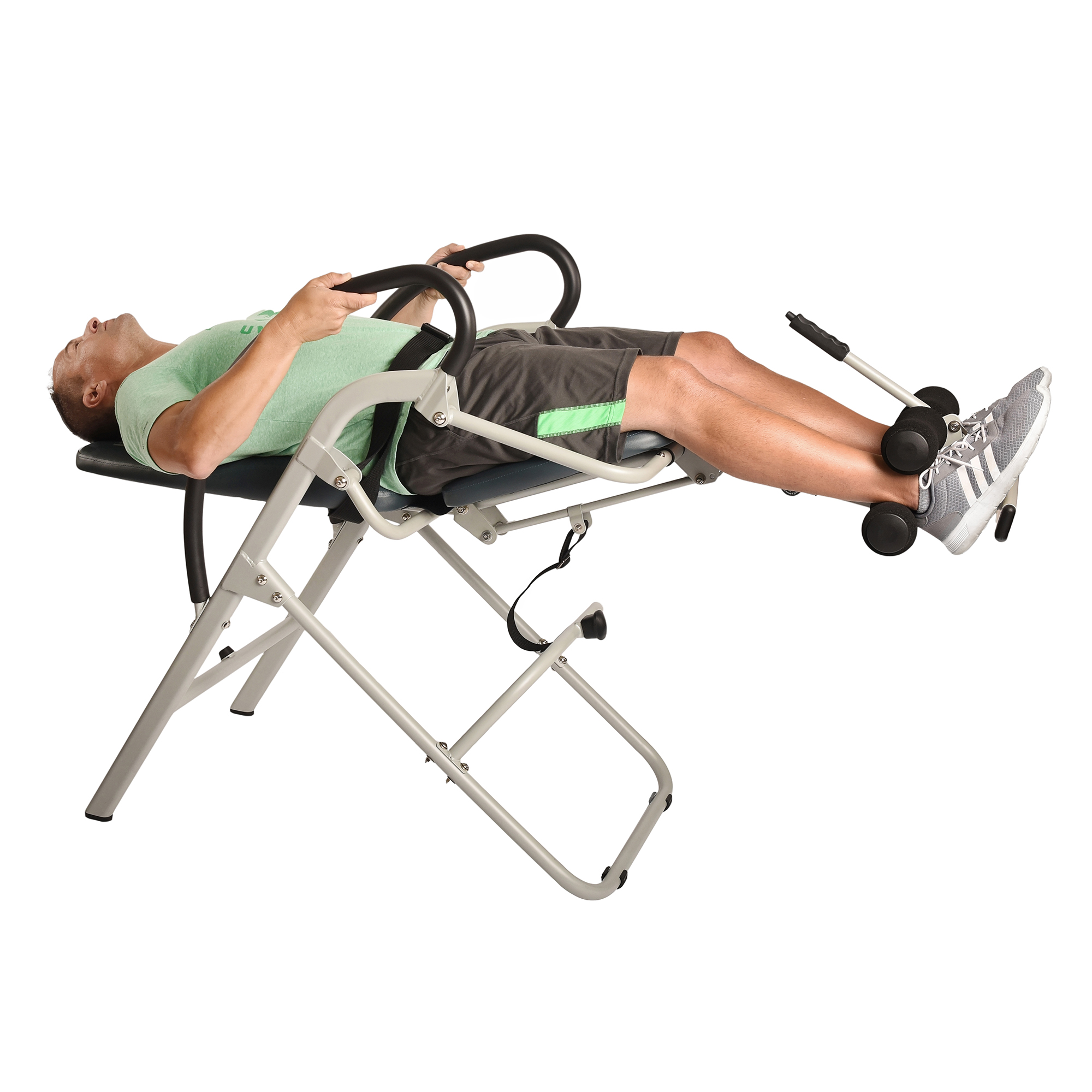Stamina InLine Gray Back Pain Relief Seated Inversion Therapy Table
