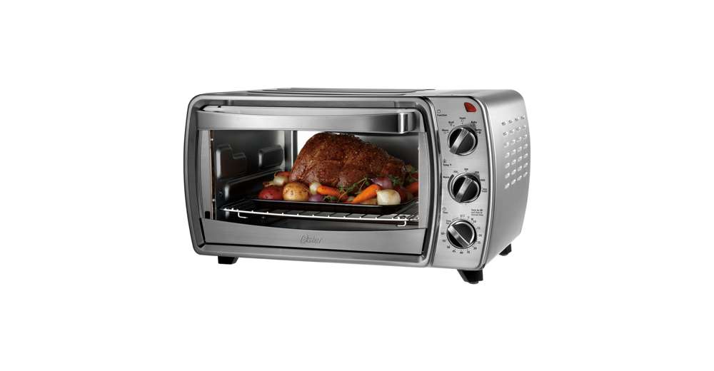 Oster 6 Slice Convection Countertop Oven Brushed Stainless Steel