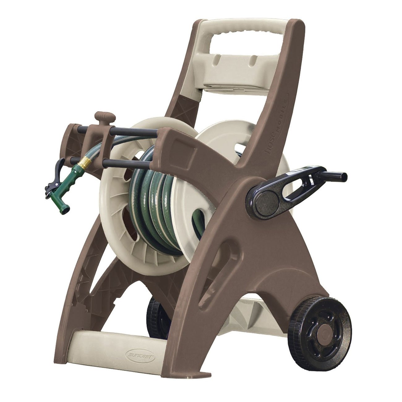 Suncast JTT175B 175 Ft Hosemobile Assembled Resin Garden Hose Reel Cart