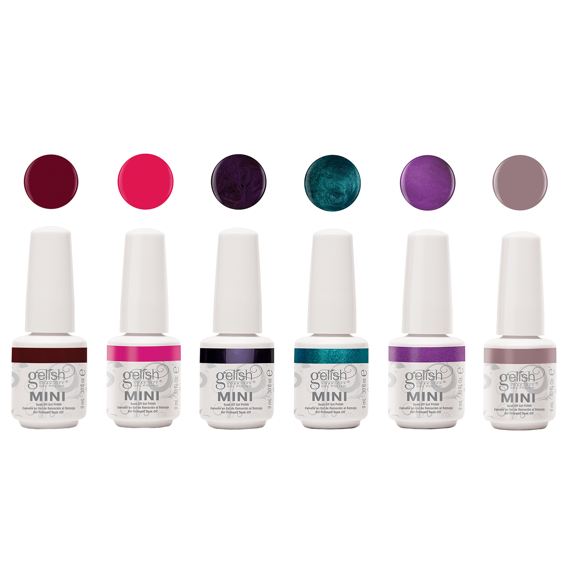 Gelish Winter Gel Polish Set (6 Pack) + Sassy Intergalactic Glam Set (6