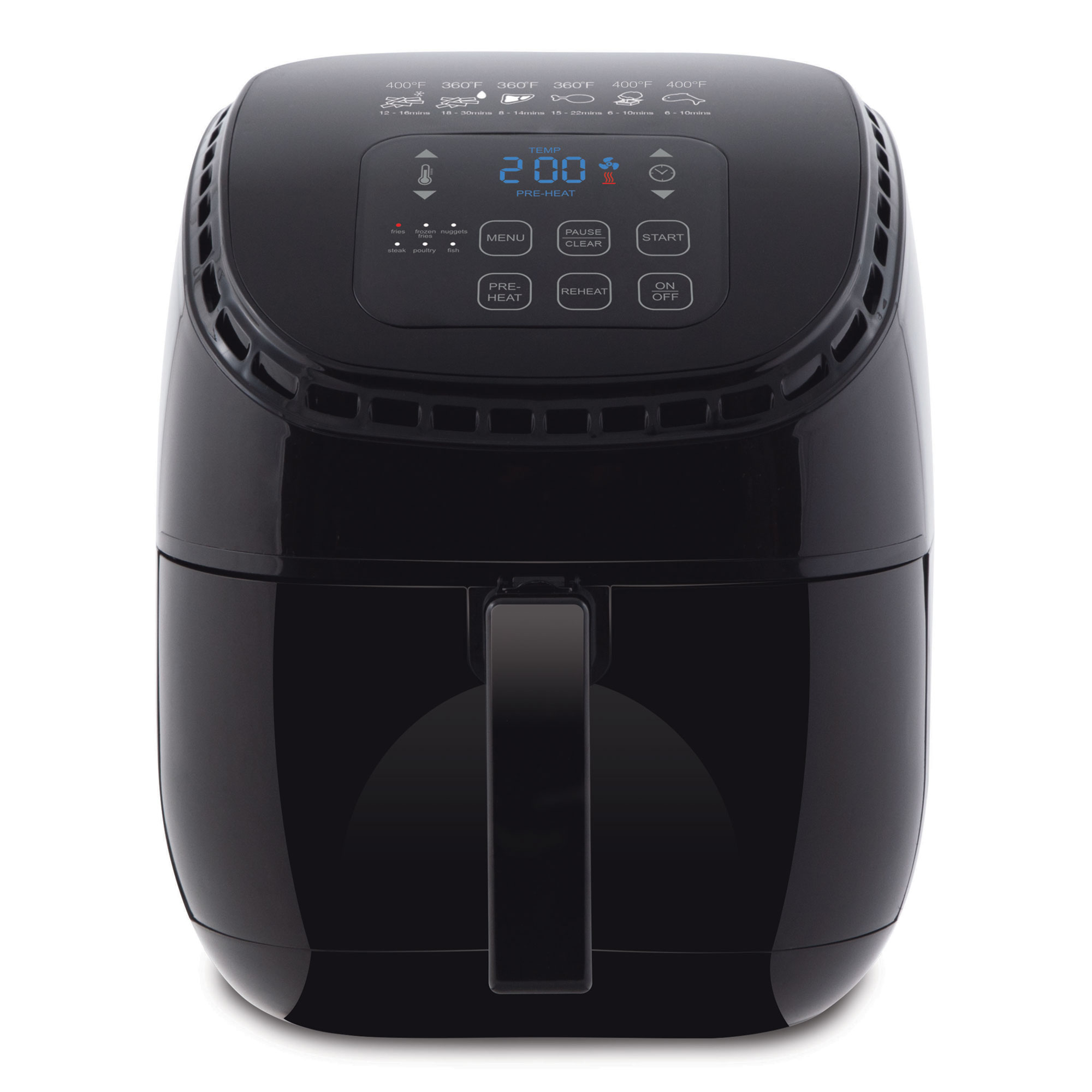 NuWave Brio 3 Quart Non Stick Digital Adjustable Temp Electric Deep Air