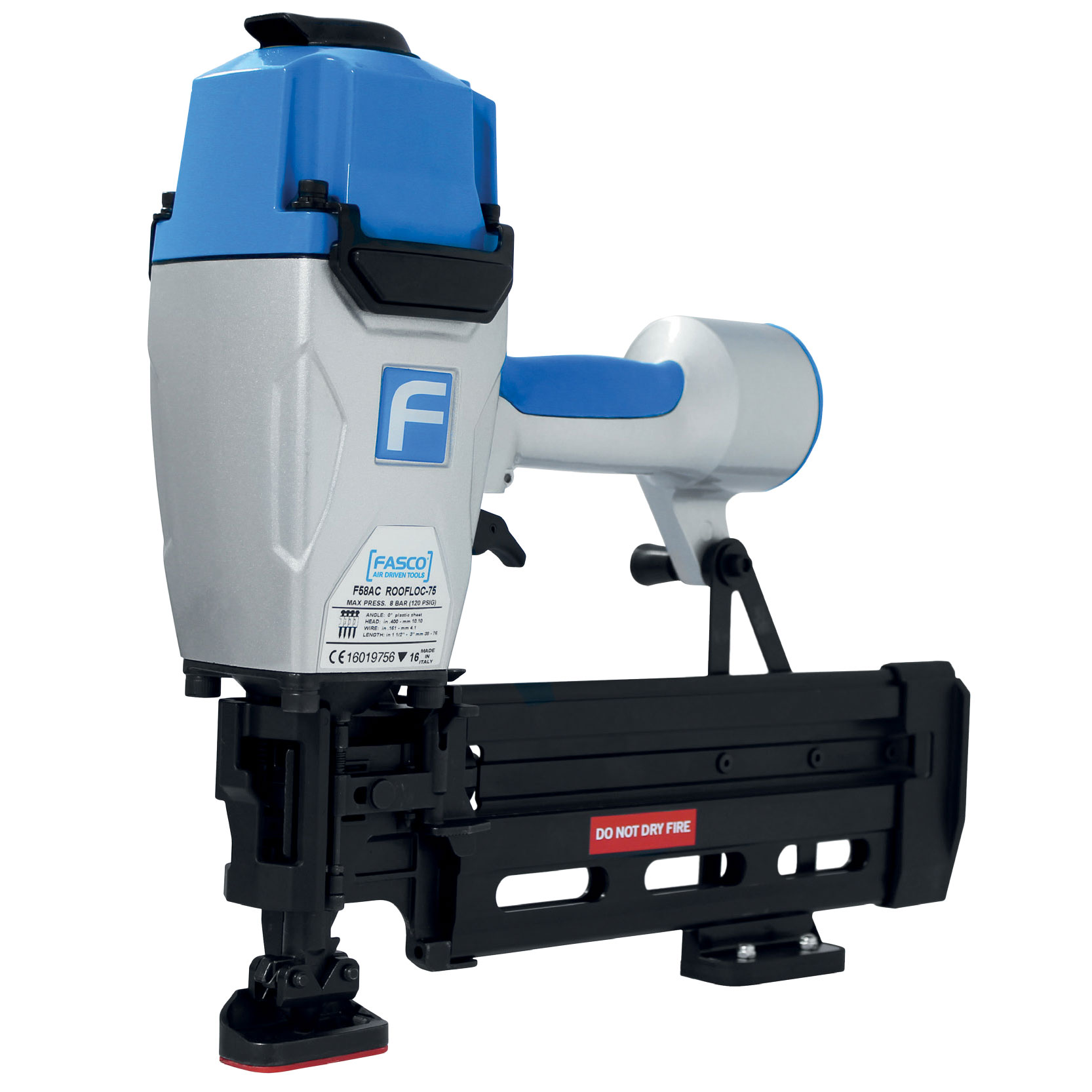 Fasco F58AC Metal Roof Installation Roofloc SCRAIL Screw Fastener Gun