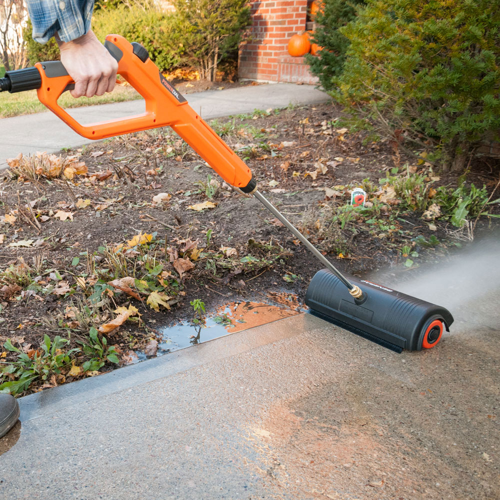Generac 4000 PSI 18 Inch 5 Nozzle Rolling Power Broom Pressure Washer