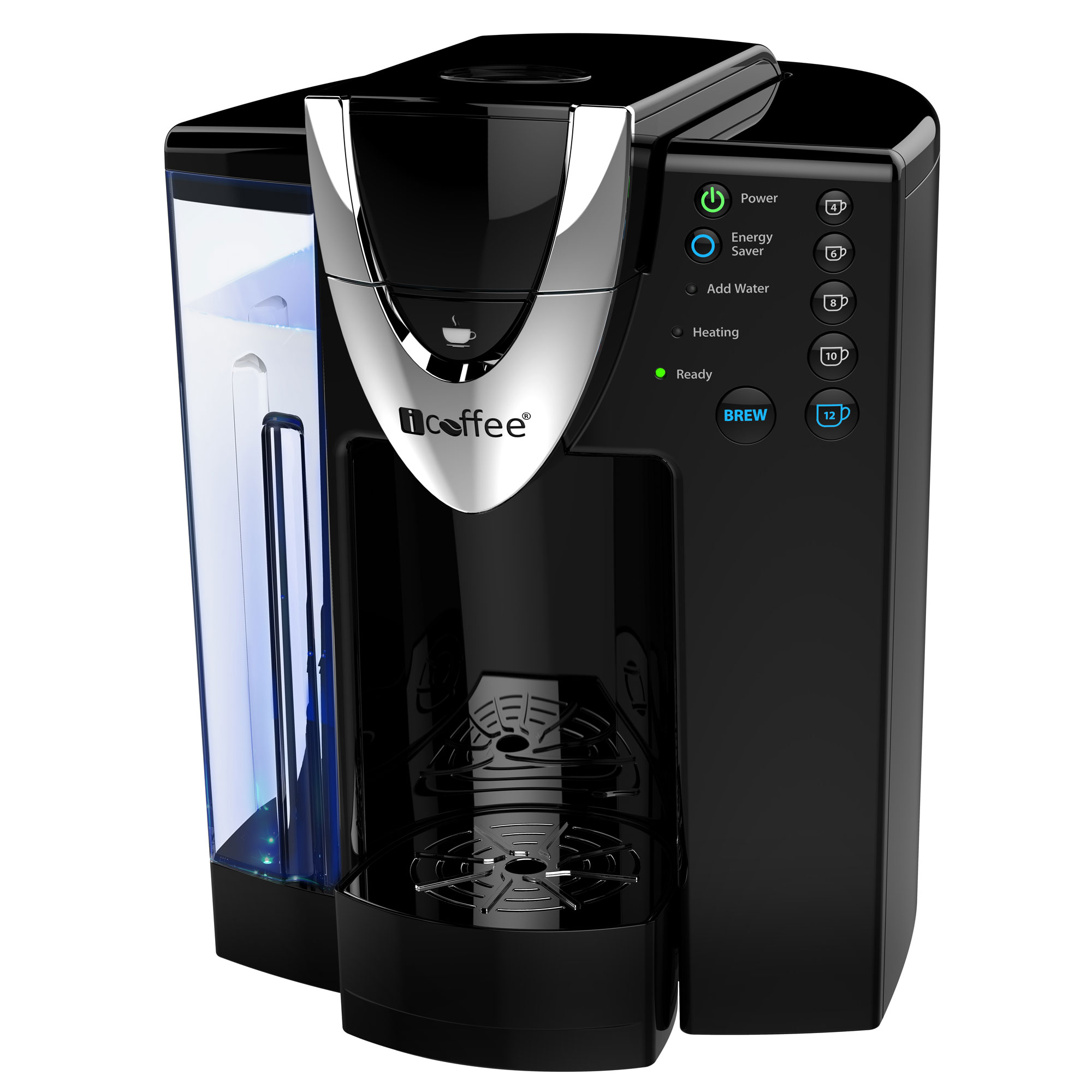 iCoffee Davinci Single Serve Coffee Maker with Reusable KCup & Spin