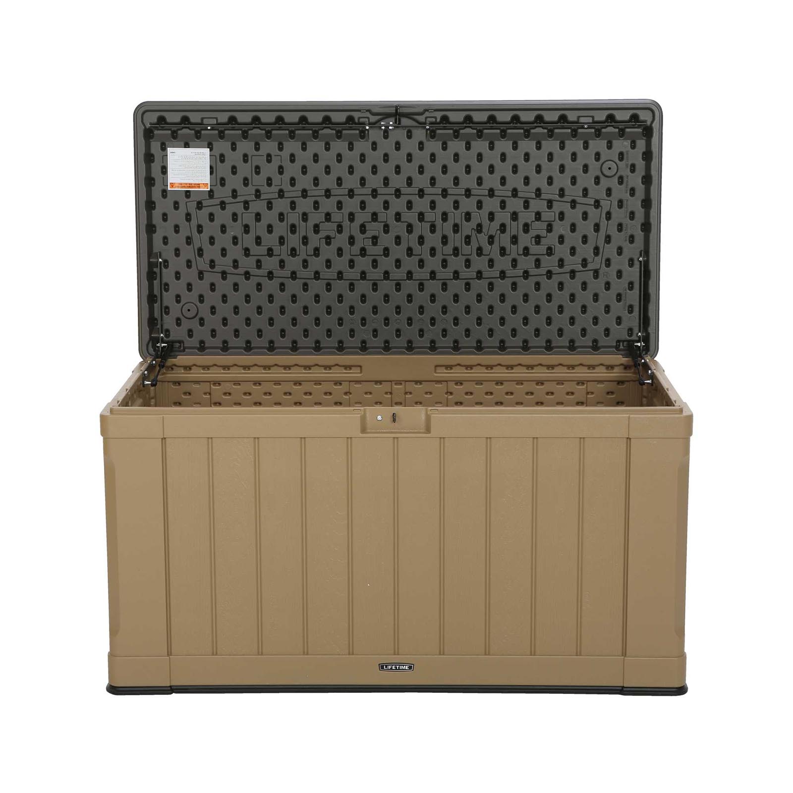 Lifetime 116 Gallon Outdoor Organizer Storage Pool & Patio Deck Box