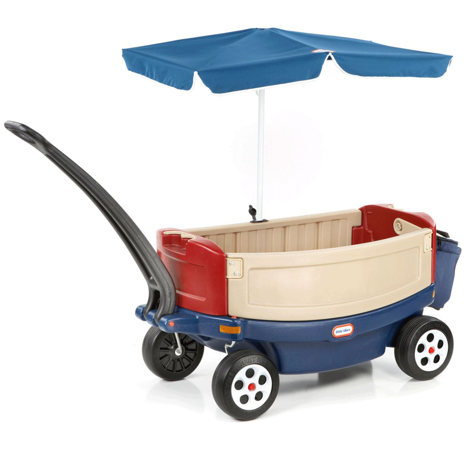 Little Tikes Kids Deluxe Ride and Relax Toy Pull Wagon with Umbrella