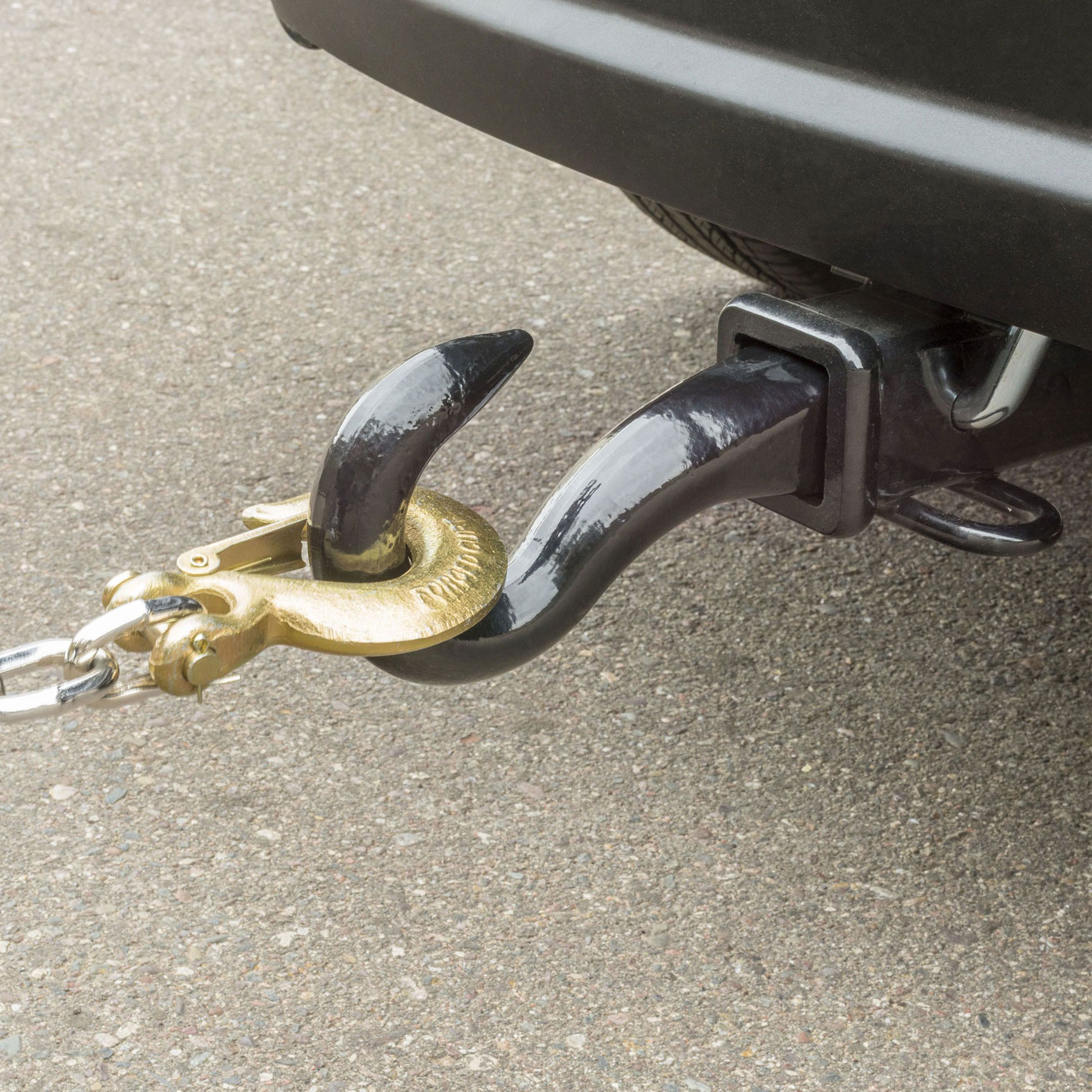 Curt 45500 Heavy Duty Steel 2 inch Tow Hook Hitch w/ Protective