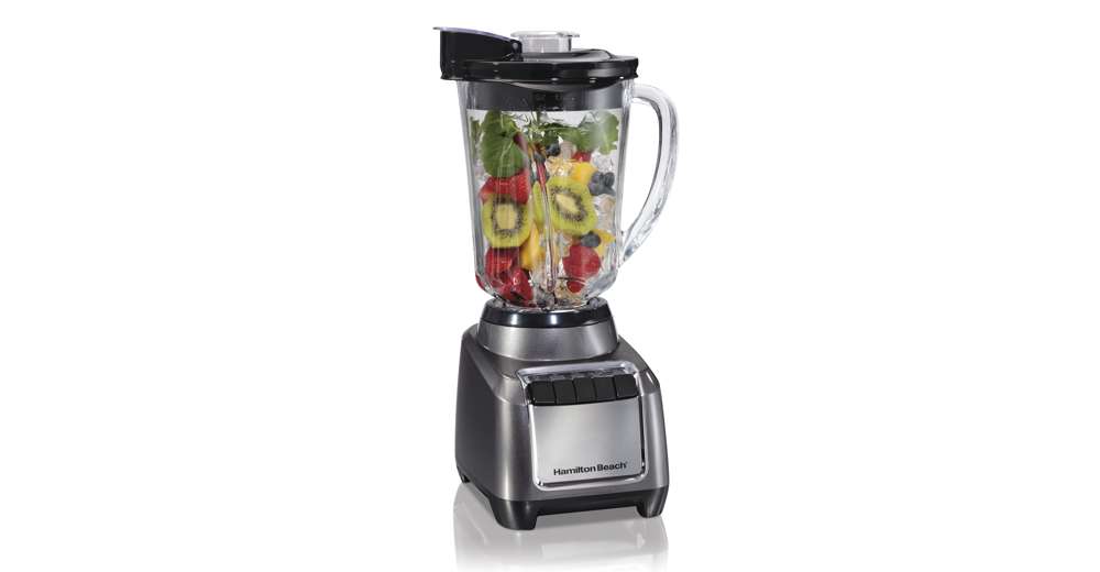 Hamilton Beach 48 Ounce WaveAction Blender with Pour Spout Lid, Gray