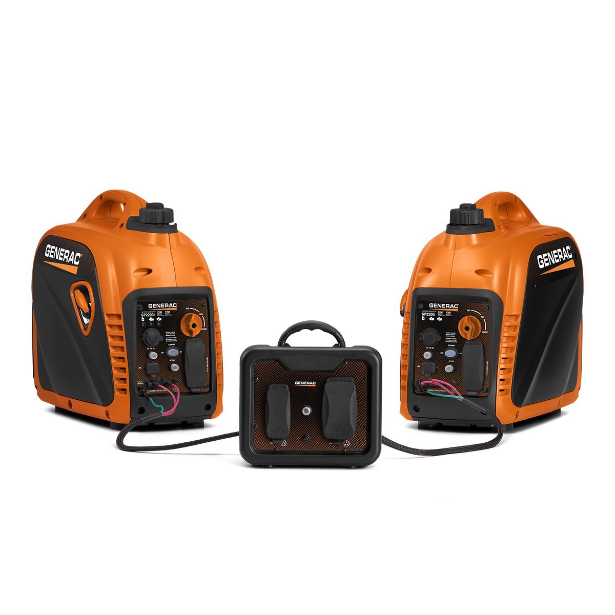 Generac GP2200i 2200W Portable Inverter Generator (2 Pack) + Parallel