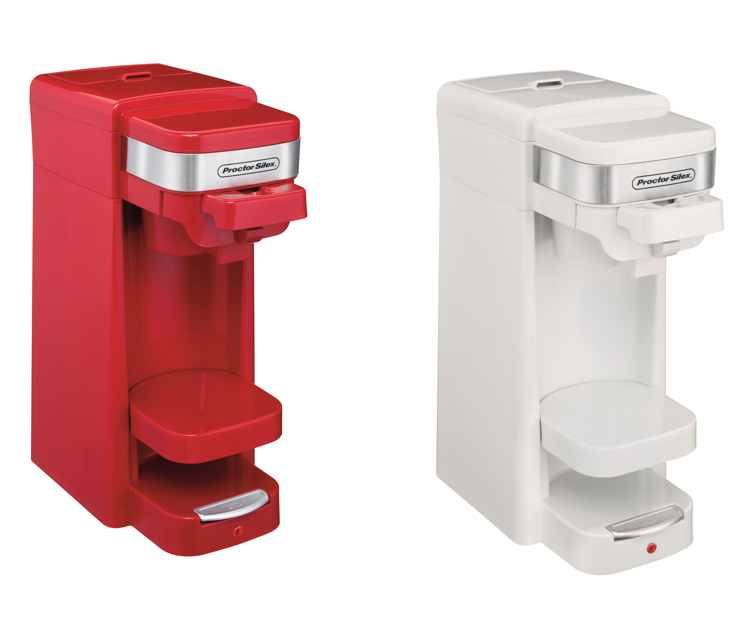 Proctor Silex FlexBrew Single Serve Pack or Ground Coffee Maker, Red or