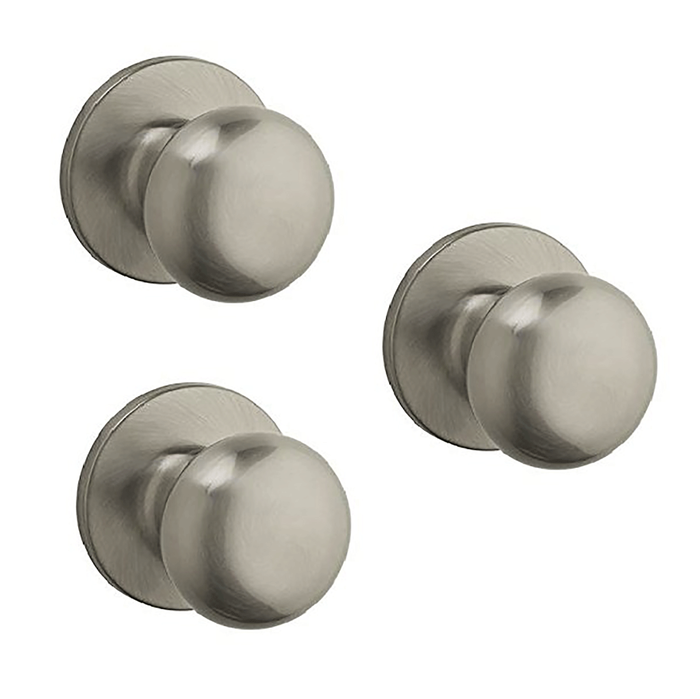 Kwikset Athens Safelock Dummy Decorative Single Door Knob Satin