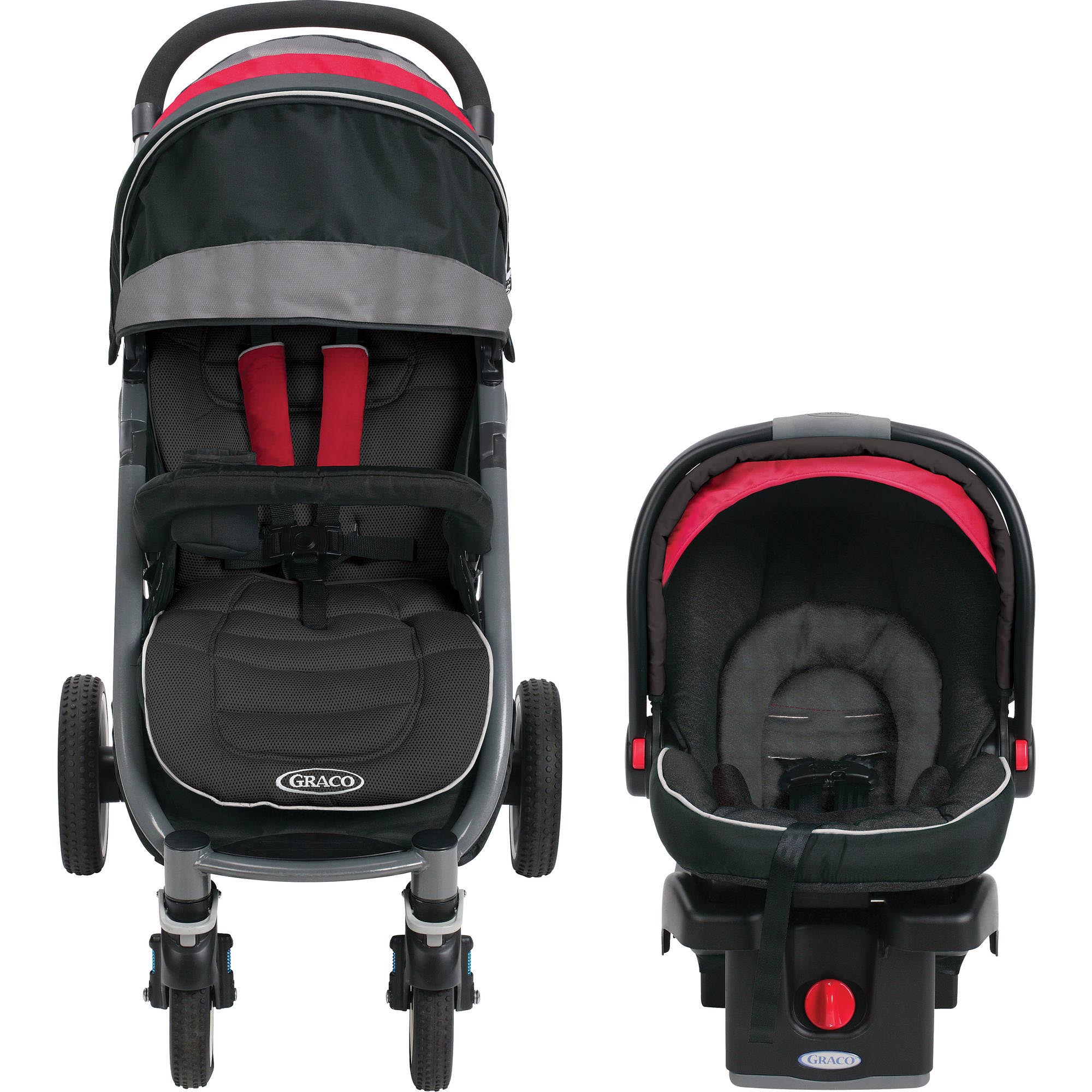 Graco Aire4 XT Click Connect Car Seat, Base, and Stroller Travel System