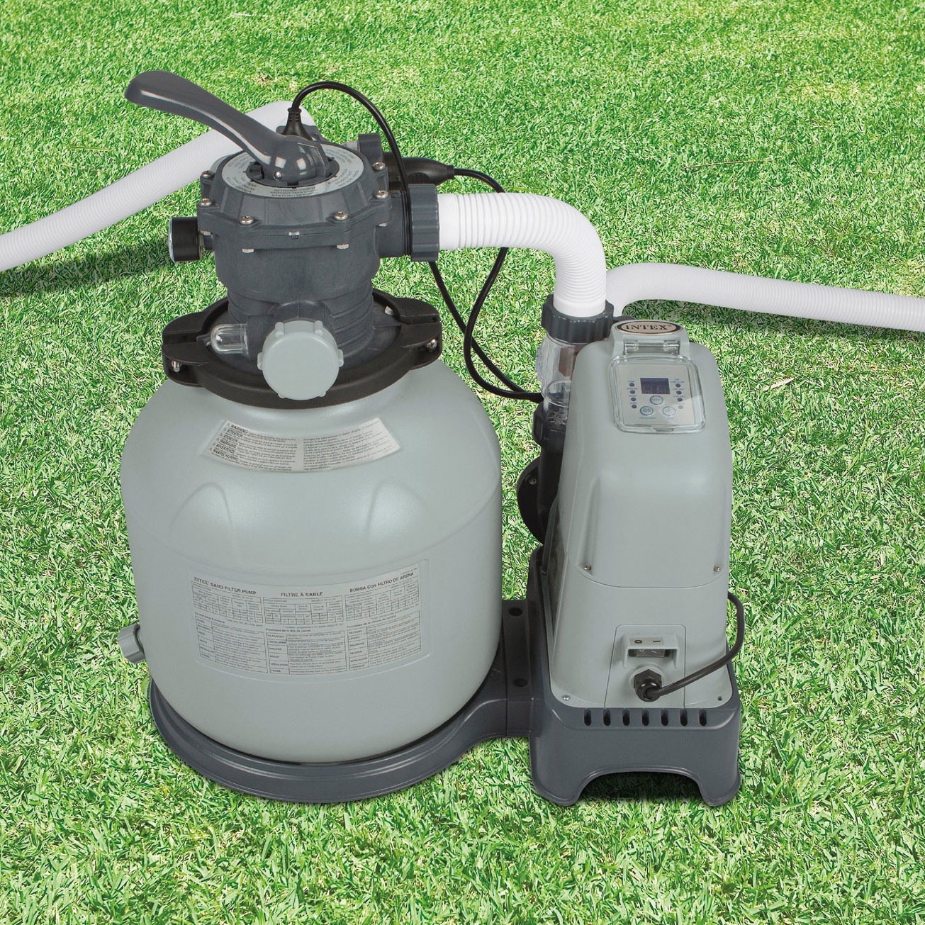 Intex 18' x 52" Ultra Frame Swimming Pool Set with Sand Pump