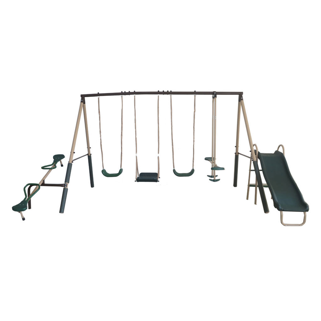 XDP Recreation Deerfield 10 Child Capacity Kids Swing Set Outdoor Playground