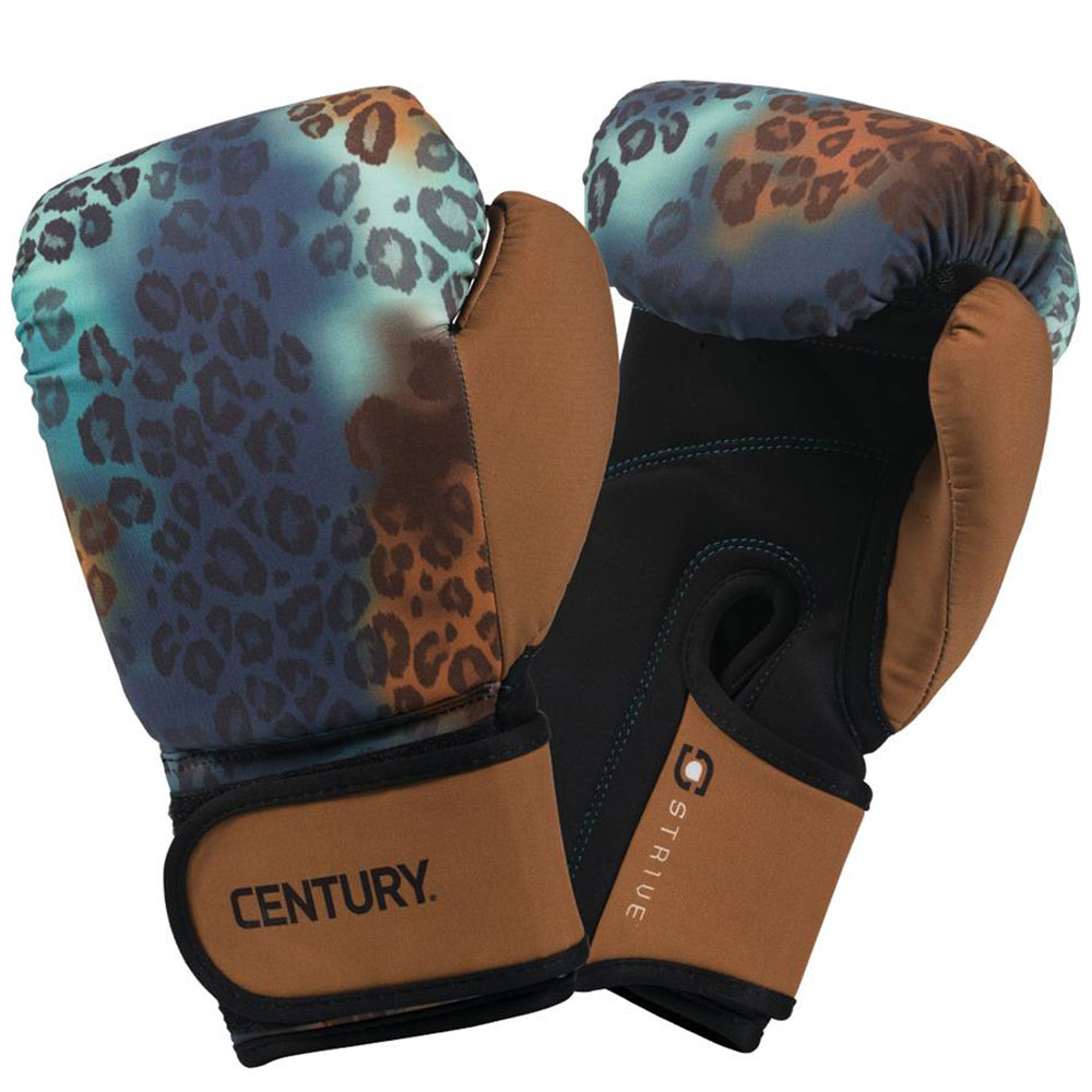 Century Strive Durable Womens Washable Boxing Glove, 10 ounces, Leopard
