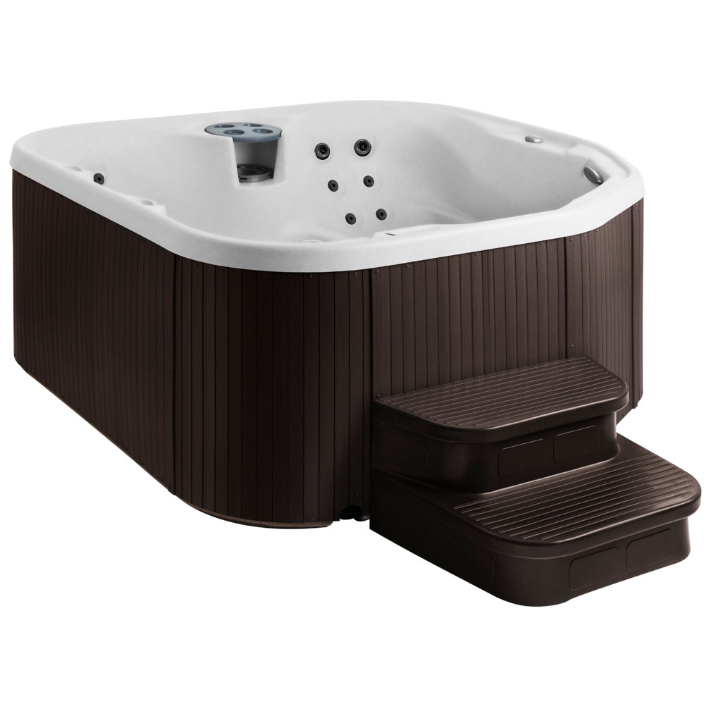 Lifesmart Spas Home 22 Jets 5 Person Hot Tub w/ Multi Color LED Lights