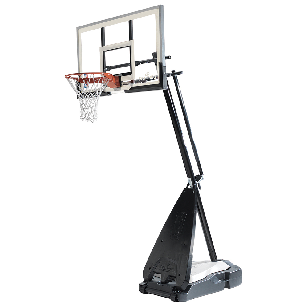 Spalding 60 Inch Acrylic Ultimate Hybrid Portable Outdoor Basketball ...
