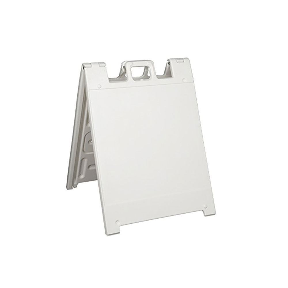 Plasticade Squarecade Portable Folding Double Sided Sidewalk Sign Stand, White eBay