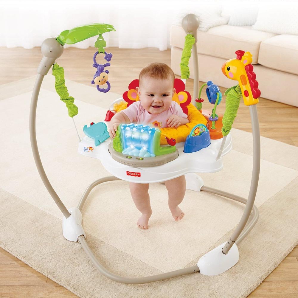 Fisher Price Rainforest Friends Baby Jumperoo Play Baby Bouncer | X7324