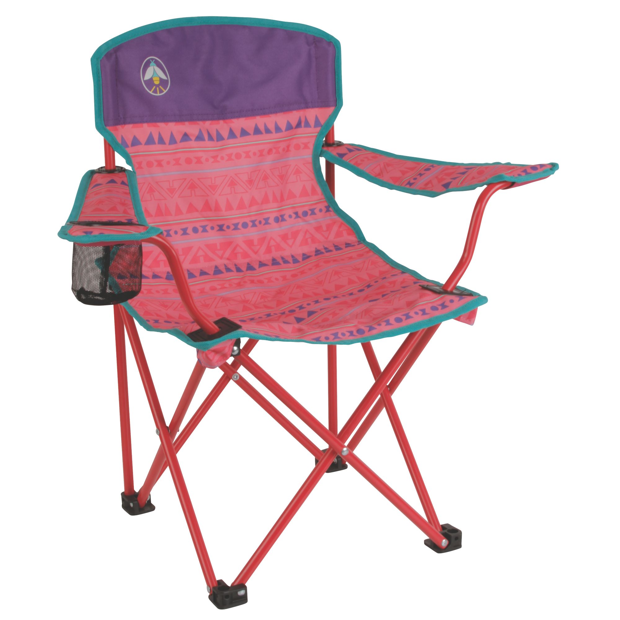 Coleman Kids Camping GlowintheDark Quad Chair, Tribal Pink/Purple 2000025293 eBay