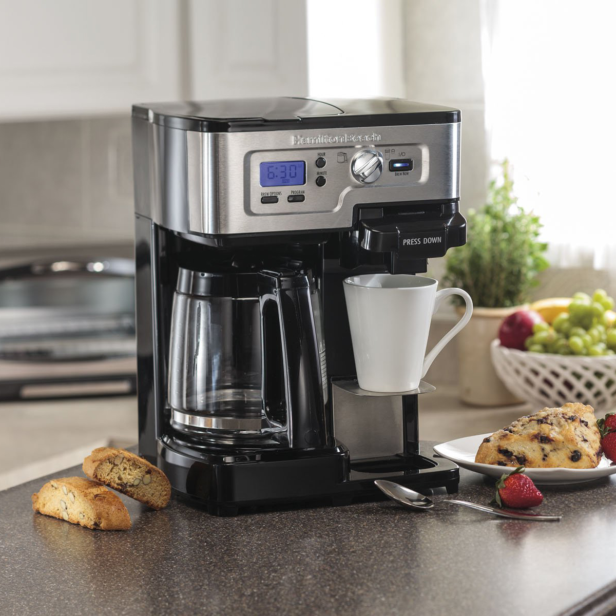 Hamilton Beach 2Way FlexBrew 112 Cup KCup Ready Coffee Maker Brewer