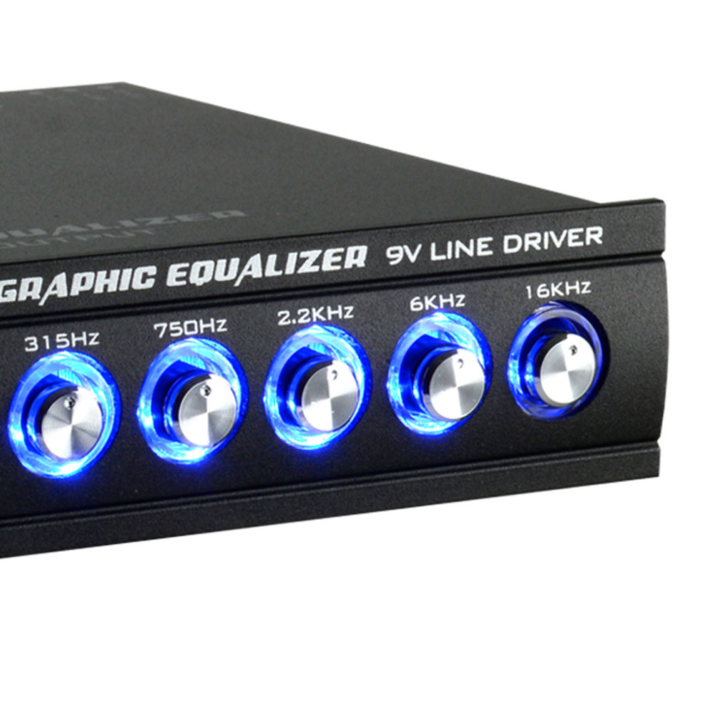 Audiopipe EQ908X 9 Band 9V Parametric Graphic Car Audio Equalizer EQ