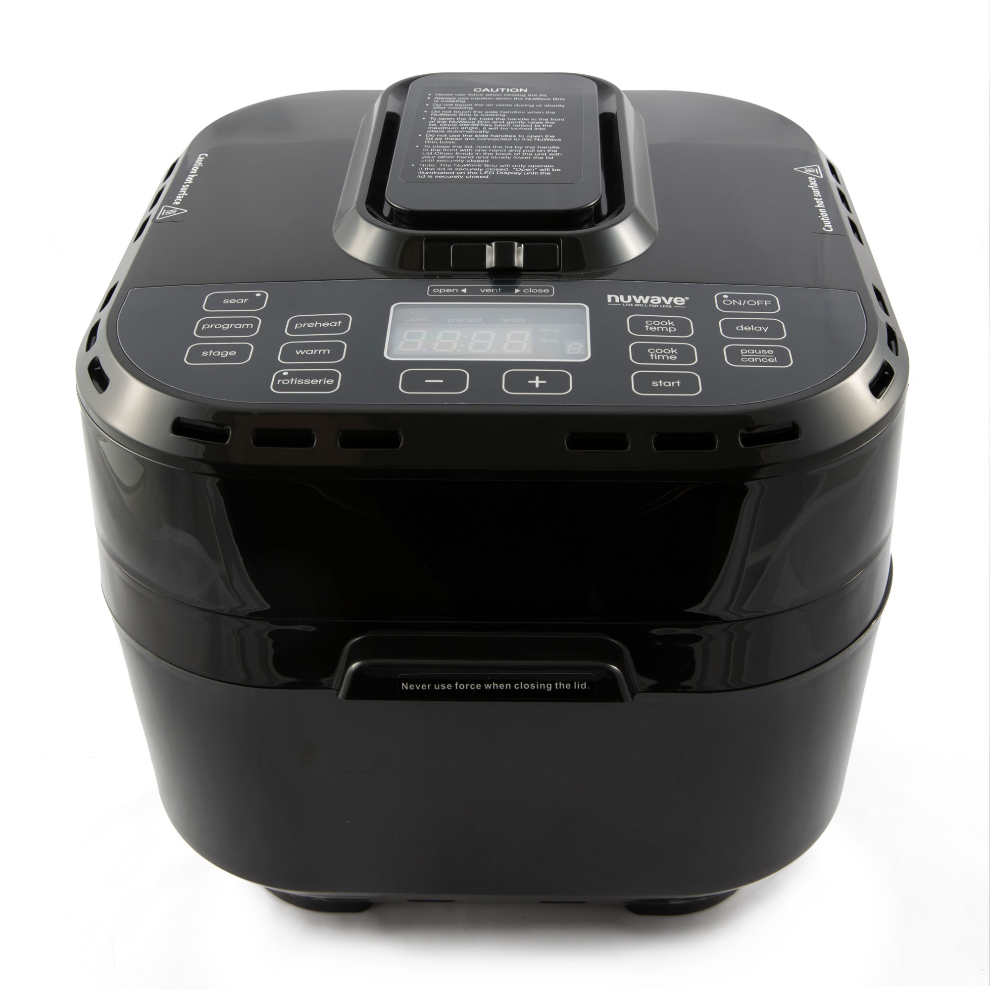 NuWave Brio 10 Quart Non Stick Digital Adjustable Temp Electric Deep