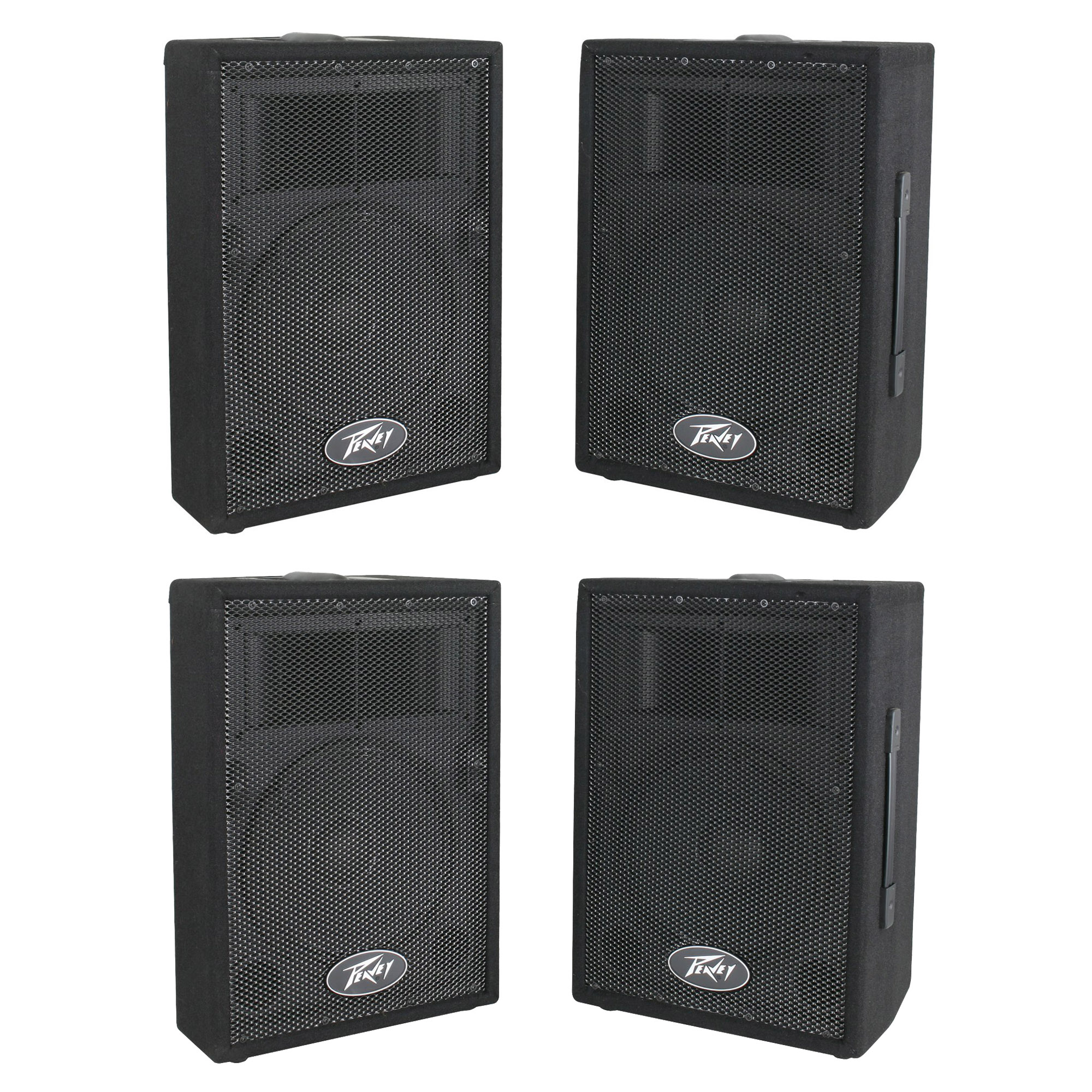 Peavey DJ 2Way 100 Watt PA Speaker System with 10" Woofers (4 Speakers