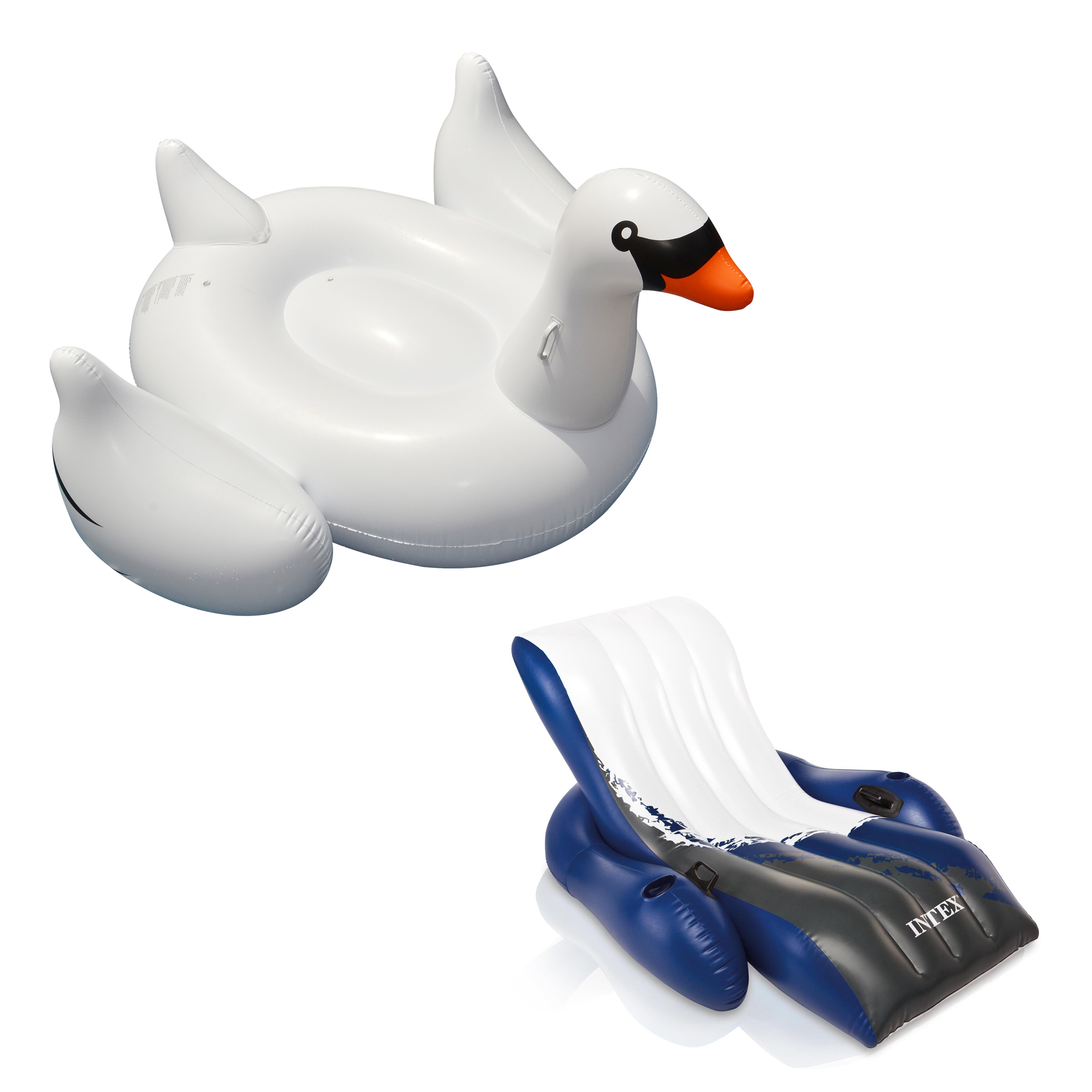 Swimline Giant Inflatable Swimming Pool Ride On Swan Float & Floating