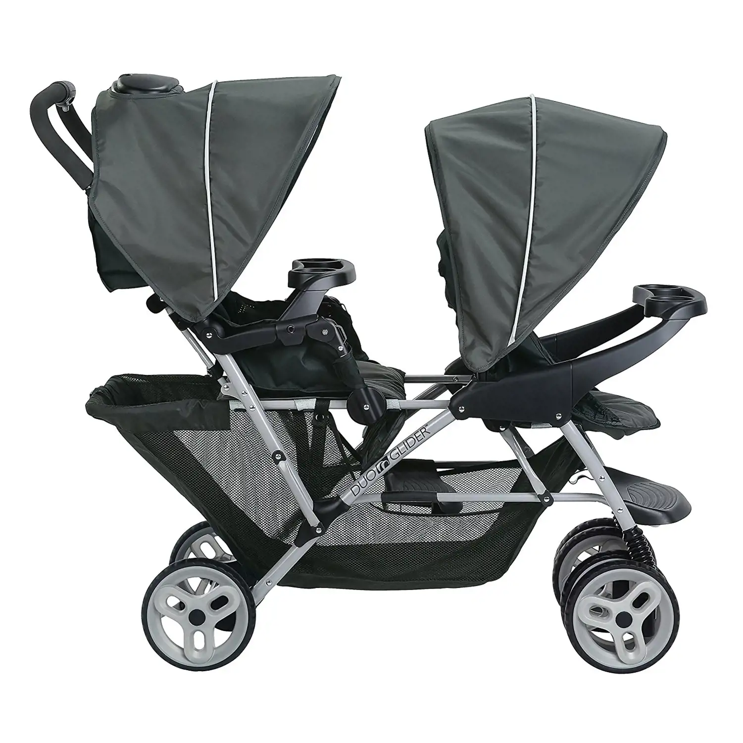 Graco DuoGlider Click Connect Double Stroller + Car Seat & Base Travel