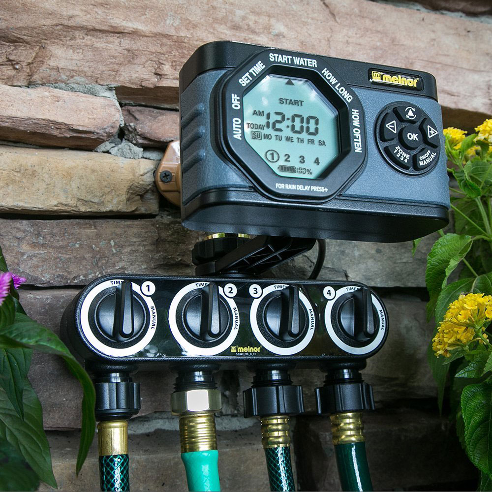 Melnor HydroLogic Digital 4 Zone Programmable Water Timer and