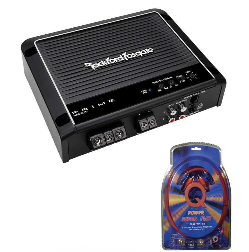 Rockford Fosgate Prime R500X1D 500 Watt RMS Mono Car Class D Amplifier