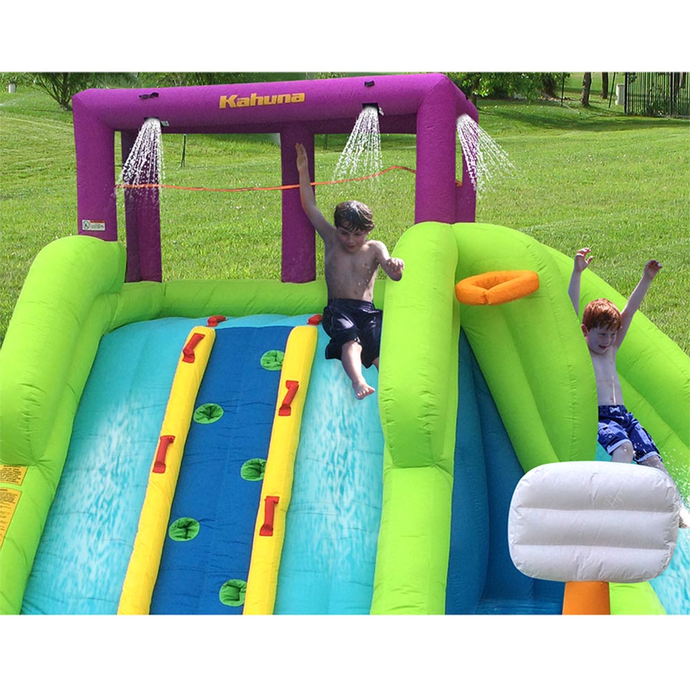 Magic Time Triple Blast Kids Outdoor Inflatable Splash Pool