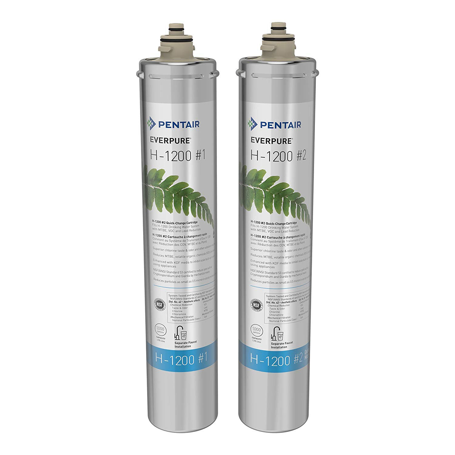 Pentair Everpure H1200 EV928201 Dual Water Replacement Filter