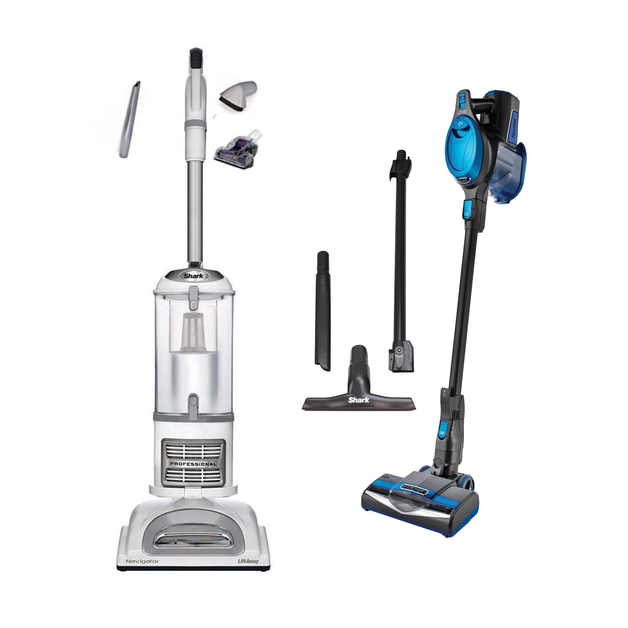 Shark Navigator Lift Away Pro Vacuum + Rocket Swivel Vac (Certified