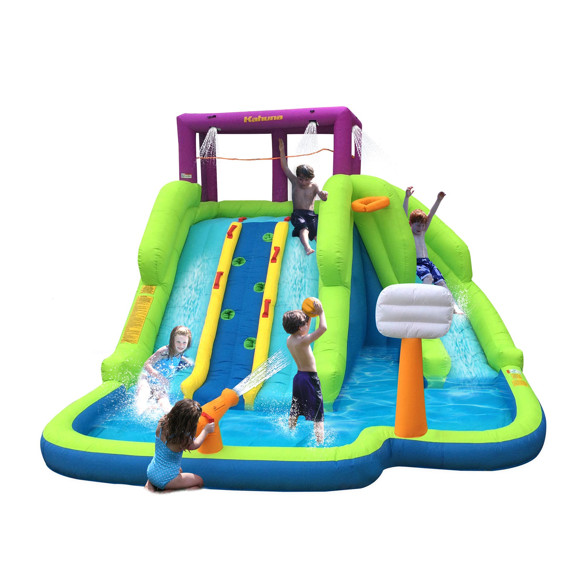 Kahuna 90360 Triple Blast Outdoor Inflatable Splash Pool Backyard