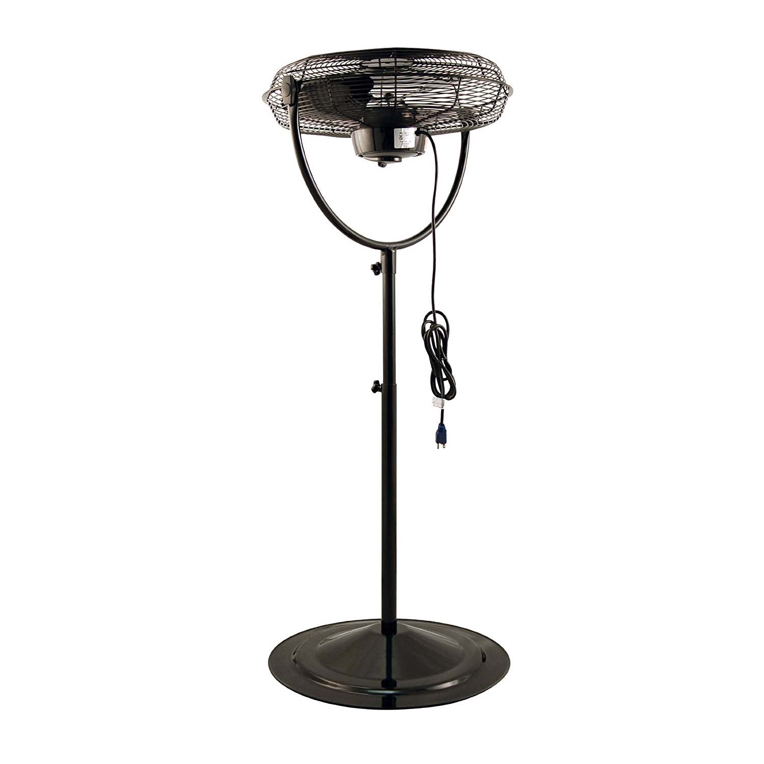 Air King 20 Inch 3 Speed 1/6 HP Adjustable Height Industrial Pedestal