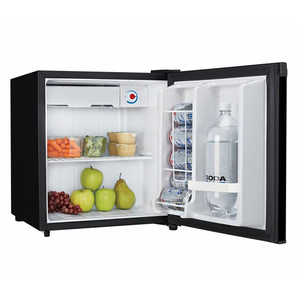 Danby Designer 1.6 Cubic Foot Steel Home Mini Fridge Compact
