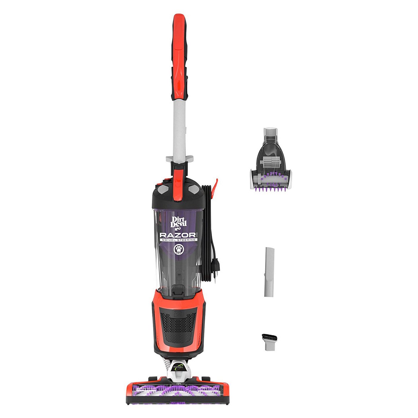 Dirt Devil Razor Pet Advanced Power Swivel Steer Bagless Corded Upright