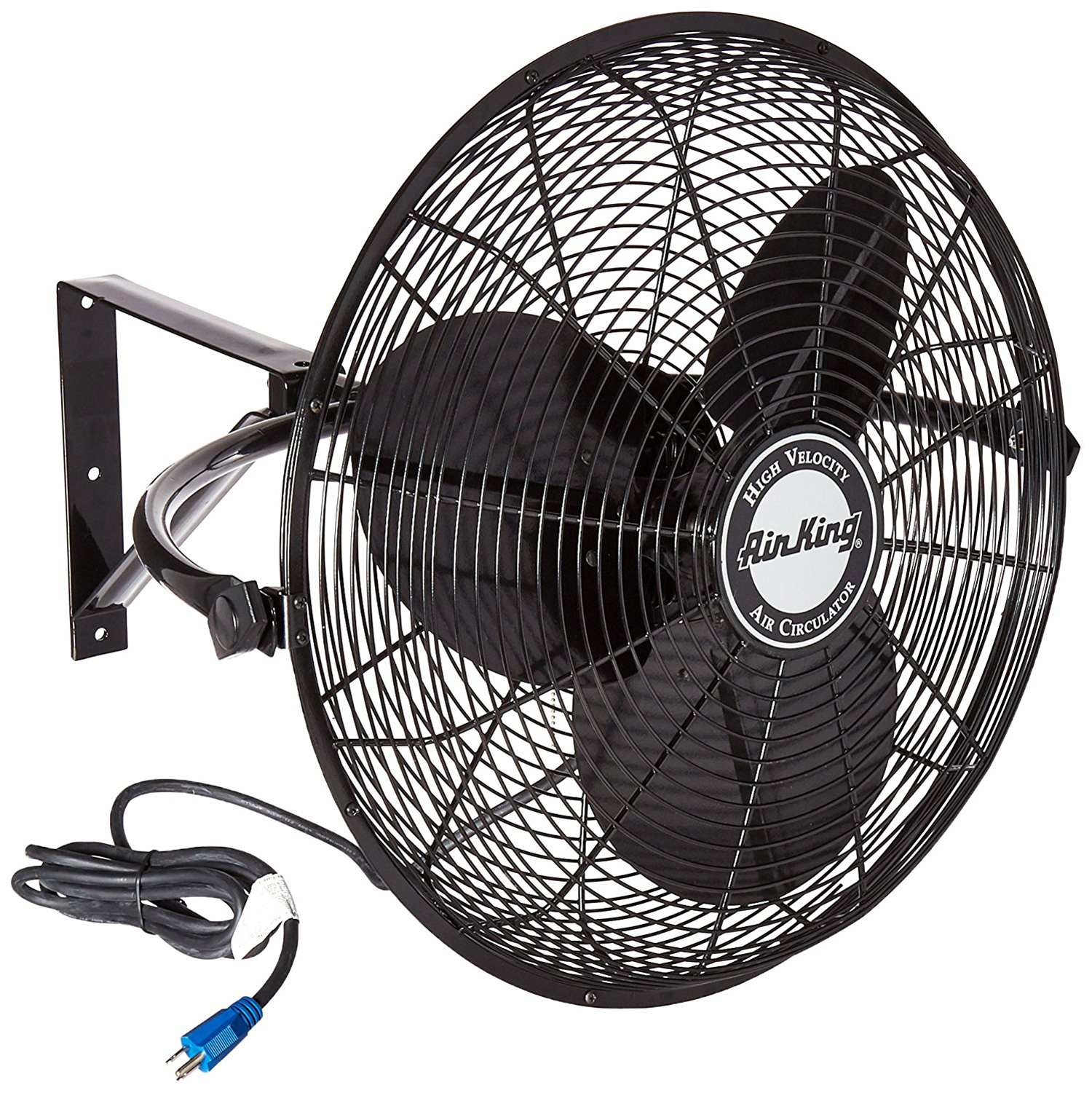 Air King 20" 1/6 HP 3Speed NonOscillating Totally Enclosed Wall Mount