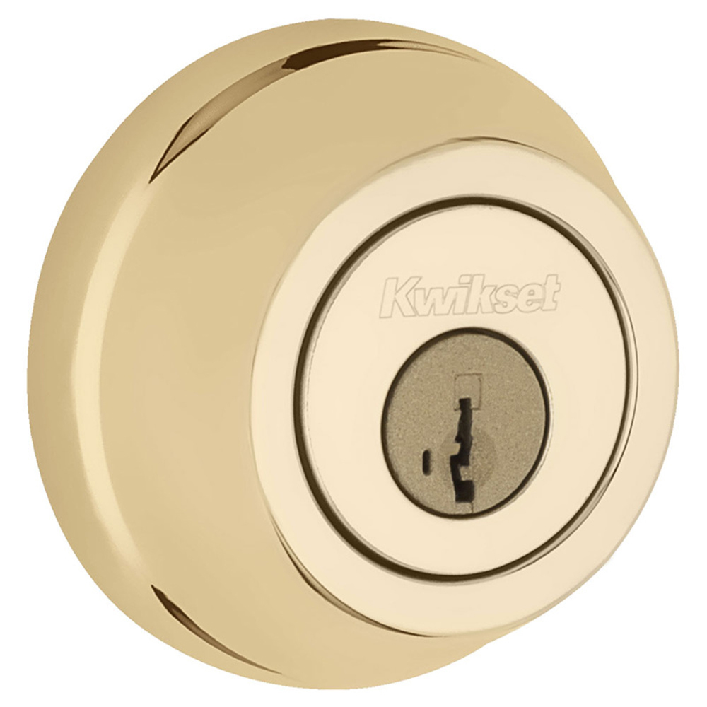 Kwikset 599 Gate Latch Security Double Cylinder Keyed Deadbolt Door Lock, Brass 883351286220 eBay